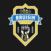 My project for course: Badge Logo Design for Beginners in Illustrator (Bruisin' Bois). Br, ing, Identit, Graphic Design, Vector Illustration, and Digital Design project by Grayson van Loon - 09.20.2022