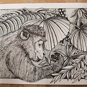 Mein Abschlussprojekt für den Kurs: Illustration mit Füller und Tinte: Natur zeichnen. Un progetto di Bozzetti, Disegno, Disegno artistico, Sketchbook, Illustrazione con inchiostro e Illustrazione naturalistica di m_rieb - 20.09.2022