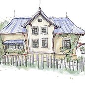 Mein Abschlussprojekt für den Kurs: Expressive Architekturskizzen mit Markern. Esboçado, Desenho, Ilustração arquitetônica, Sketchbook e Ilustração com tinta projeto de Anne - 20.09.2022