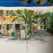Meu projeto do curso: Caderno de viagem em aquarela. Un progetto di Illustrazione tradizionale, Pittura ad acquerello, Sketchbook e Illustrazione architettonica di Sílvia Roma - 09.07.2023