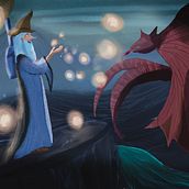 My project for course: Fantastical Illustrations with Procreate. Traditional illustration, Digital Illustration, and Digital Drawing project by nadinemagdy27 - 09.20.2022