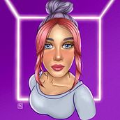 Meu projeto do curso: Retrato de personagens femininas com Procreate. Traditional illustration, Digital Illustration, and Digital Drawing project by Kaio Farias - 09.20.2022
