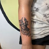 Mi proyecto del curso: Técnicas de tatuaje: sombreado con pepper shading. Traditional illustration, and Tattoo Design project by Lorena Franco Jordá - 09.21.2022