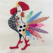 Mi proyecto del curso: Técnicas de bordado: ilustrando con hilo y aguja. Un proyecto de Bordado y Diseño textil de Saray Soria Garcia - 05.06.2022