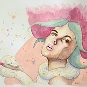 My project for course: Expressive Watercolor Portraits. Traditional illustration, Fine Arts, Painting, Watercolor Painting, and Portrait Drawing project by Richard McDonald - 09.21.2022