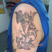 Mi proyecto del curso: Introducción al tatuaje de estilo etching. Tattoo Design project by Christopher Ramirez - 09.20.2022