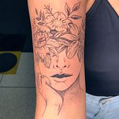 Meu projeto do curso: Tatuagem para principiantes. Tattoo Design project by Ana Júlia Moreira Barbosa - 09.21.2022