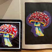 My project for course: Stylized Acrylic Painting: Explore Color and Shape. Un progetto di Pittura acrilica e Pittura di Hayley Humphreys - 22.09.2022