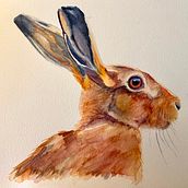Rabbit. Painting project by Buffy Weiss - 09.22.2022