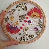 Meu projeto do curso: Bordado em tule com plantas e flores naturais. Embroider, DIY, Floral, Plant Design, and Textile Design project by J G - 09.22.2022