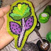 Parche Flor. Embroider project by Loreto Benavides - 09.23.2022