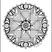 Mon projet du cours : L'art de dessiner des mandalas : créez des motifs géométriques. Drawing & Ink Illustration project by didifenil - 09.05.2022