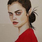 Mon projet du cours : Portrait à l'aquarelle d'après une photo 2ème essai. Un progetto di Belle arti di chris38dum - 23.09.2022