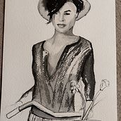 Mein Abschlussprojekt für den Kurs: Künstlerische Tuschemalerei mit chinesischer Tinte. Traditional illustration, Fine Arts, Painting, Pencil Drawing, Portrait Drawing, Artistic Drawing & Ink Illustration project by peerkoop - 09.23.2022
