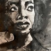 Mindful Painting with India Ink. Een project van Traditionele illustratie, Craft,  Beeldende kunst y Schilderij van Nathalie Titterton - 23.09.2022