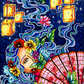 DIOSA BENZAITEN. Un progetto di Illustrazione tradizionale, Character design, Belle arti, Pittura, Creatività, Disegno a matita, Disegno, Sketchbook e Disegno con matite colorate di vilaro_art - 23.09.2022