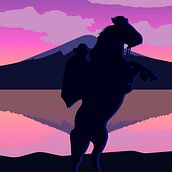 🇪🇨 - atardecer. Traditional illustration project by Bryan Delgado - 09.23.2022