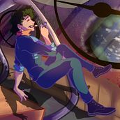 Fanart of the anime cowboy bebop. Un projet de Illustration traditionnelle, Beaux Arts , et Dessin de Sara Pachon - 22.09.2022