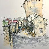 My project for course: Expressive Architectural Sketching with Colored Markers. Sketching, Drawing, Architectural Illustration, Sketchbook & Ink Illustration project by Dave Daley - 09.24.2022