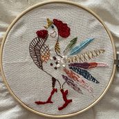 My project for course: Embroidery Techniques: Illustrating with Needle and Thread. Embroider, and Textile Design project by jacqueline_cuzino - 09.24.2022