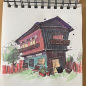 First course . Sketching, Drawing, Architectural Illustration, Sketchbook & Ink Illustration project by martinajz558 - 09.25.2022
