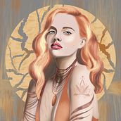 Illustrated portrait. Traditional illustration, Creativit, and Portrait Drawing project by Paola-Claudia Skoric - 09.25.2022
