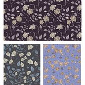 pattern fiori scuri. Un progetto di Illustrazione tradizionale di ema_bianchi79 - 25.09.2022