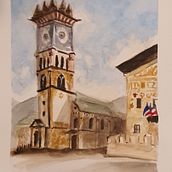 Il mio progetto del corso: Tecniche moderne di acquerello paesaggistico. Un proyecto de Ilustración tradicional, Bellas Artes, Pintura y Pintura a la acuarela de Paola Fossa - 08.09.2022