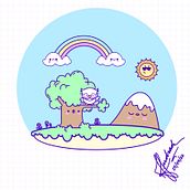 Meu projeto do curso: Design de mundos kawaii: crie ilustrações alegres. Un projet de Conception de personnages et Illustration traditionnelle de Karen Andrade - 25.09.2022