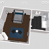 Bedroom and bathroom modern. Un proyecto de Diseño de morganellie2024 - 26.09.2022