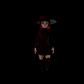 Witch character (OC) rigged and animated character. Un proyecto de 3D, Modelado 3D, Diseño de personajes 3D, Animación 3D y Rigging de Irene Vicente - 26.09.2022
