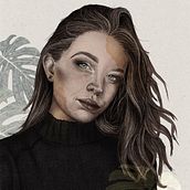 Mój projekt z kursu: Rysowanie portretów z użyciem Procreate. Projekt z dziedziny Trad, c, jna ilustracja, Grafika wektorowa, Ilustracja c, frowa i Portret użytkownika Anastasiia Hrypich - 26.09.2022