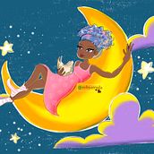 No Mundo da Lua. Traditional illustration project by Rebeca Arruda - 12.29.2020