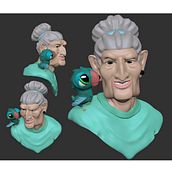 Mi proyecto del curso: Modelado de personajes en 3D. Een project van 3D, Ontwerp van personages,  3D-modellering, 3D-karakterontwerp y  3D-ontwerp van Saray Arellano Lacarta - 27.09.2022