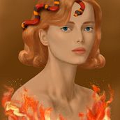 My project for course: Digital Fantasy Portraits with Photoshop. Traditional illustration, Drawing, Digital Illustration, Portrait Drawing, Digital Drawing, and Digital Painting project by Viktoriia Saulina - 09.27.2022