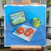 Mi proyecto del curso: Pintura al óleo desde cero. Fine Arts, Painting, and Oil Painting project by Zé Luiz Santana - 09.28.2022