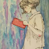 The Red Book "Circa 2016". Traditional illustration project by Juan Buret - 09.28.2022