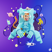 Mi proyecto del curso: Creación de personajes en 3D con Blender . 3D, Character Design, 3D Modeling, 3D Character Design, and 3D Design project by John Morales - 09.27.2022