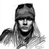 Sketch Axl Rose. Un proyecto de Ilustración tradicional, Diseño y Bellas Artes de Jhony Elian Barrios Garcia - 28.09.2022