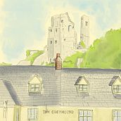 Corfe castle Dorset, drawn in Procreate using "Copic marker"brush. Artistic Drawing, and Sketchbook project by Keith Christie - 09.28.2022