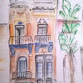 "Casita de Buenos Aires". Sketching, Drawing, Architectural Illustration, Sketchbook & Ink Illustration project by Alejandra Luna - 09.23.2022