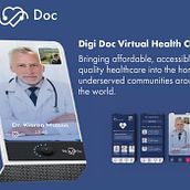 Digi Doc Virtual Health Clinic. Un progetto di UX / UI, Design, Design per smartphone, Progettazione di applicazioni e Product design di Adrian Brown - 24.03.2021