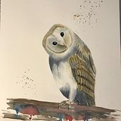 Mon projet du cours : Portraits expressifs d'animaux à l'aquarelle. Un proyecto de Ilustración tradicional, Pintura a la acuarela, Dibujo realista e Ilustración naturalista				 de Lysanne Tanguay - 28.09.2022