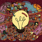 O Poder da Criatividade - Search n Find. Traditional illustration, Digital Illustration, and Sketchbook project by Yasmin Tavares Costa - 09.28.2022
