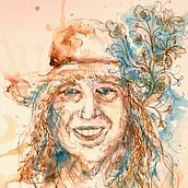 My project for course: Experimental Portraiture with Ink, Tea and Alcohol. Fine Arts, Painting, Drawing & Ink Illustration project by joyce2208 - 09.28.2022