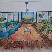 Meu projeto do curso: Ilustração arquitetônica: humanize o desenho de um espaço. Un proyecto de Diseño, Arquitectura, Paisajismo e Ilustración arquitectónica de barbara_vitoria_padilha - 29.09.2022