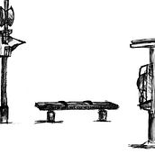 Train station sketch. Traditional illustration project by Phil - 09.30.2022