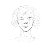 Um rosto interessante. Un proyecto de Ilustración tradicional de Felipe Miranda - 30.09.2022
