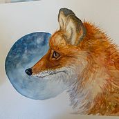My project for course: Expressive Animal Portraits in Watercolor. Un proyecto de Ilustración tradicional, Pintura a la acuarela, Dibujo realista e Ilustración naturalista				 de suzmarie717 - 30.09.2022