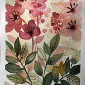 My project for course: Artistic Floral Watercolor: Connect with Nature. Ilustração tradicional, Pintura, Pintura em aquarela e Ilustração botânica projeto de Zuzana Jab - 30.09.2022